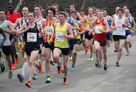 Matt Graham battles in the pack on stage one. His 27:15 gave us a great start.