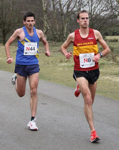 James Kelly puts his foot down and turns on perhaps his greatest ever run to get away from Simon Deakin of Leeds.